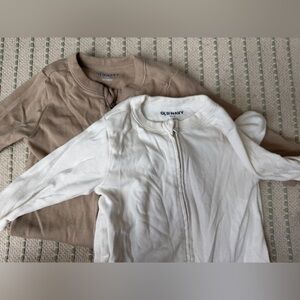 Set of TWO - Old Navy Tan and Cream Pajamas